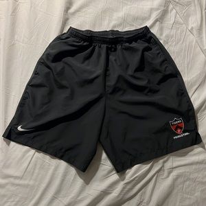 Charcoal gray Princeton shorts by Nike
